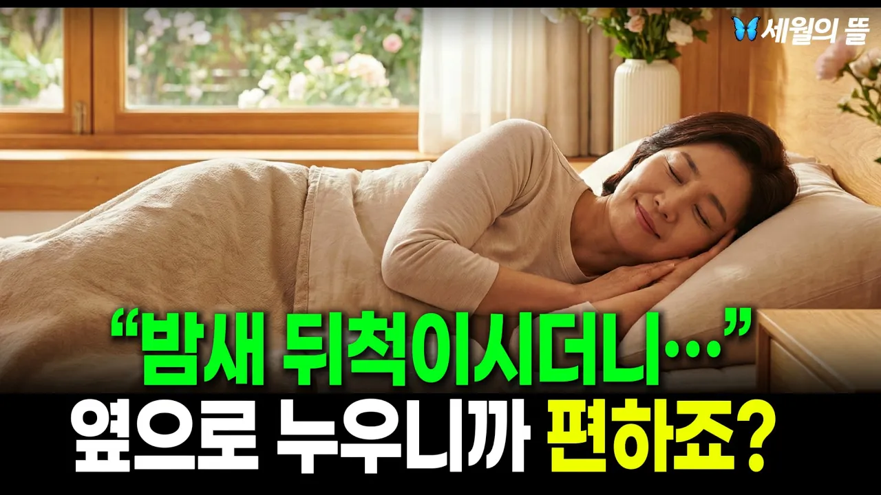 "잠 잘때 옆으로 잘까? 반듯이 누울까? 고민했는데" 이렇게 자니깐 너무 편해요 | 시니어 에세이 | 세월의 뜰