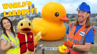 world s largest rubber duck with handyman hal u0026 awesome alex