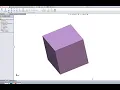CAD tutorial How to make a simple 3D cube on solid works