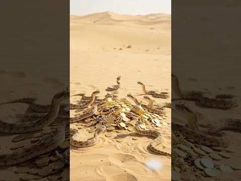 ثعابين تحرث الذهب😱
