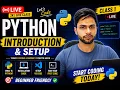LIVE Python Introduction Setup Class 1 Learn Python From Scratch Beginner Coding