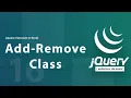 Add Remove Classes in jQuery jQuery Full Course 2026 Class