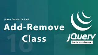 Add Remove Classes in jQuery jQuery Full Course 2026 Class