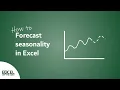 Forecast seasonality in Excel EASY METHOD Excel Off The Grid