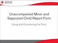 15 Unaccompanied Minor and Separated Child Report Form