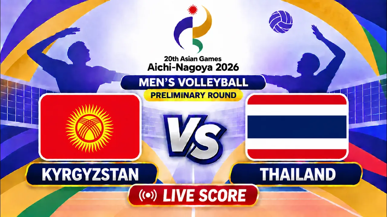 🔴 LIVE | KYRGYZSTAN vs THAILAND - Asian Games 2026 Men's Volleyball | Livescore Volleyball