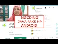 Tutorial Ngoding Java Menggunakan HP Android dengan Aplikasi AIDE Tutorial Berlian