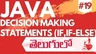 JAVA IN TELUGU Decision Making Statements In Telugu