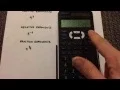 Exponents Positive Negative and Fraction on your Calculator Sharp EL-520X