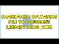 Sharepoint Uploading file to document library using JSOM