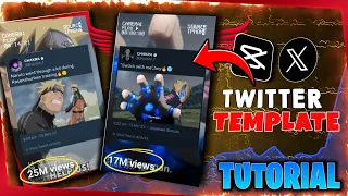 HOW TO MAKE TWITTER TEMPLATE FOR ANIME EDIT 🔥‼️@Egoist_vibes