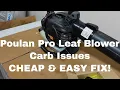 Poulan Pro Leaf Blower Repair - Under 20