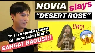 Download [REAKSI] NOVIA - DESERT ROSE (Sting ft. Cheb Mami) - SPEKTA SHOW TOP 10 - Indonesian Idol 2020 MP3