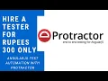 Angularjs test automation with Protractor Hire a tester for rupees 300
