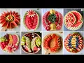 8 Beautiful Watermelon Cutting Decorating Ideas Fruit Platter Tutorials