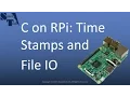 File IO and time in C on Raspberry Pi