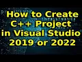 How to Create C Project in Visual Studio 2019