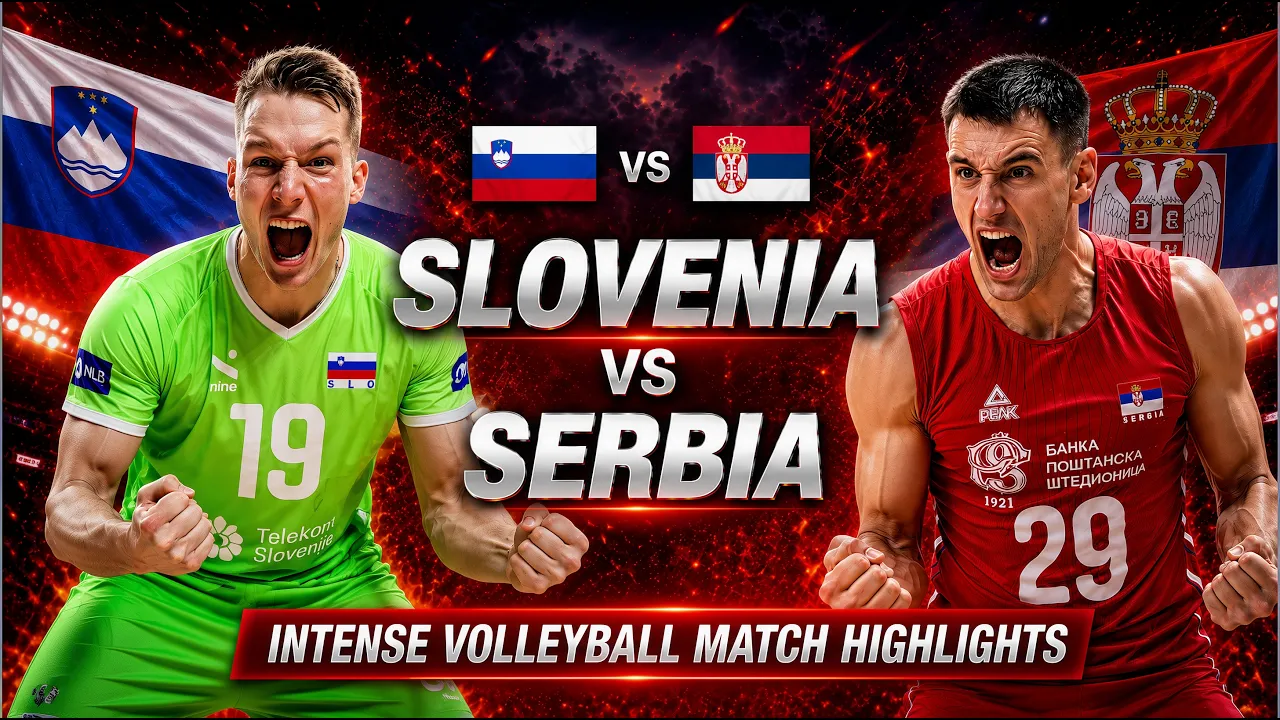 Slovenia vs Serbia Epic Volleyball Highlights | Men's VNL 2026