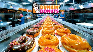 كيف ت صنع دونات دانكن في المصنع طريقة إنتاج دانكن دونات Dunkin Donuts 
