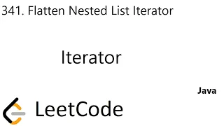 LeetCode 341 Flatten Nested List Iterator Iterator Java