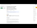 Qwiklabs Process Documents with Python Using the Document AI API GSP925