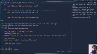 Bash Coding a simple timer for the Linux terminal