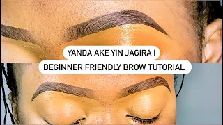 yanda akeyin jagira beginner friendly brow tutorial