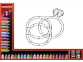 Wedding Rings Coloring Pages For Kids - Wedding Rings Coloring Pages