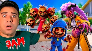 ENCONTREI O POCOYO EXE MALVADO e A MASHA DE 5 CABEÇAS e GURREIRA DO K-POP DEMONIO! 3 HORAS DA MANHÃ!