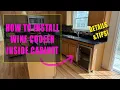 How to put a wine cooler inside a kitchen cabinet - can you put a wine cooler in a kitchen cabinet