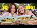 World s BIGGEST bowl of noodles And served in a carpark