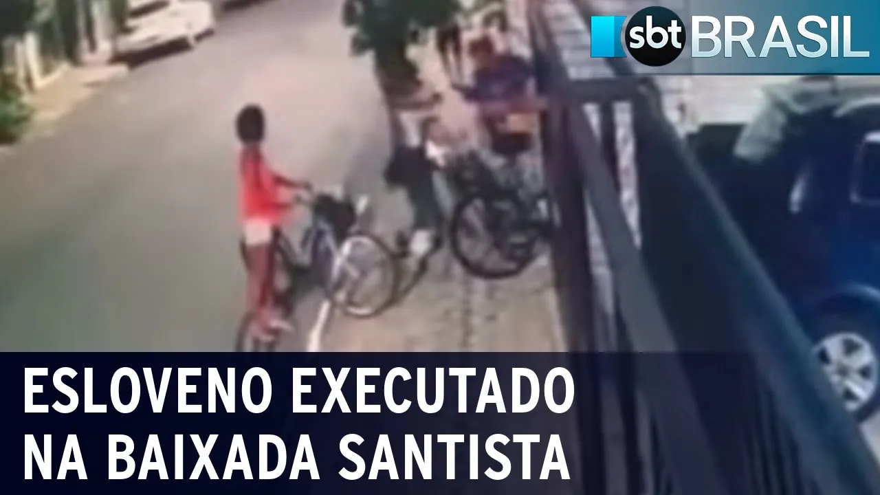 Esloveno é executado à queima-roupa na frente da família na Baixada Santista | SBT Brasil (06/01/24)