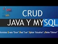 CRUD Java y Mysql facil y completo 2019