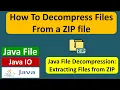 How to decompress files from a ZIP file Java File Java IO Java Tutorial