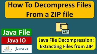 How to decompress files from a ZIP file Java File Java IO Java Tutorial