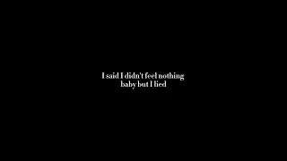 شاشه سوداء  لقد قلت انني لم اشعر بشيء لكني كذبت            دندنها