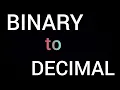 COVERT BINARY TO DECIMAL USING C LANGUAGE C PROGRAM