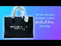 Michael Kors Mirella Medium Pebbled Leather Tote Bag