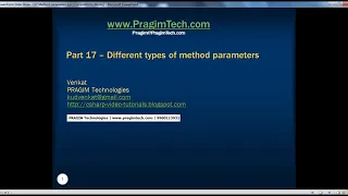 Part 17 - C Tutorial