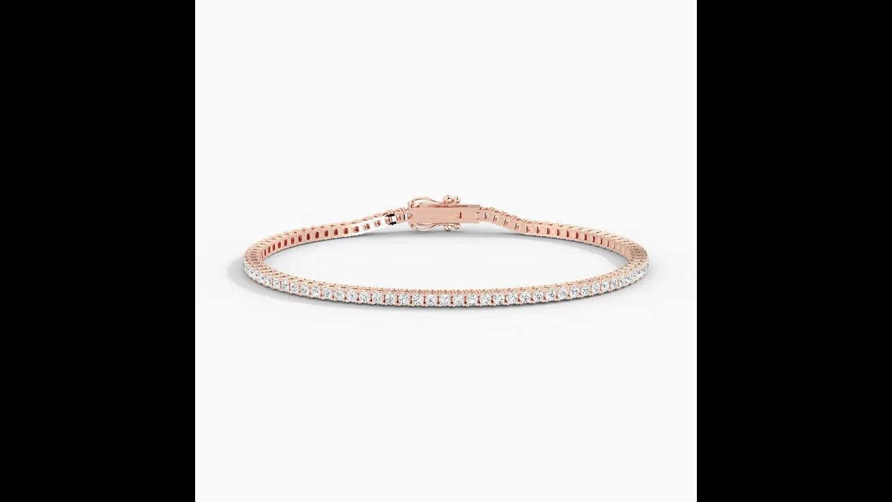 2 CTW Lab-Grown Diamond Tennis Bracelet in 14K Gold/Platinum – Classic & Timeless