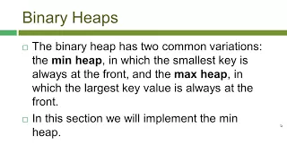 111 Priority Queues with Binary Heaps