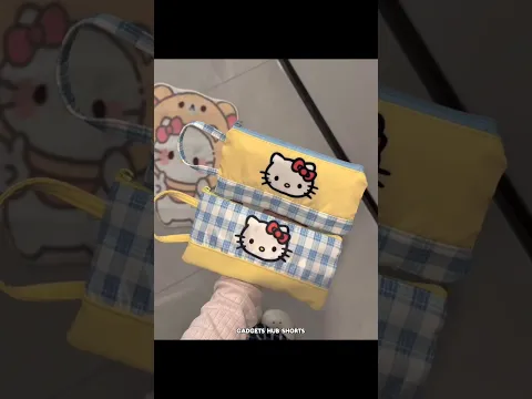 I Bought This Unique Colourful Hello Kitty Mini Geometry Box With Cute Stationery Items😍😘 #shorts