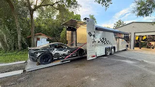 Car Hauler RV/Bus conversion renovation. Night and day difference.