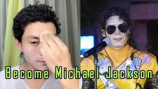 Step by step, how did I become Michael Jackson? !   #Moonwalk #MJ  #Jacko #makeup #化妆