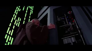 Obi-Wan shuts off the tractor beam Star Wars 1977