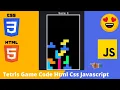 Tetris Game Code In Javascript Tetris Game Code Html Css Javascript