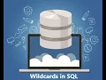 Wildcards in SQL