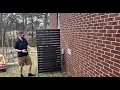 48 H x 38 W 2-Panels Air Conditioner Fence Screen Trash Can Privacy Fence Panels Suitable for P