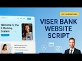 Viser Bank Website Script ll How To Create Digital Banking Website With Viser Bank Script