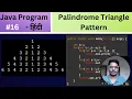 Palindrome Triangle Pattern